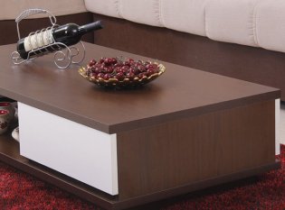 實木茶幾用什么木材好，實木板式茶幾圖片