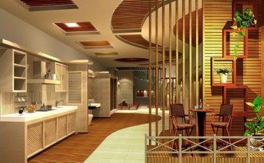 生態木扣板吊頂安裝步驟，生態木吊頂扣板選購要點（效果圖）